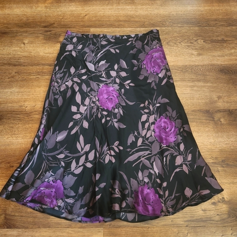 Charter Club Purple Floral Skirt